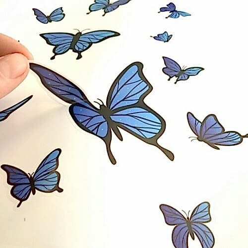 Печать интерьерных наклеек