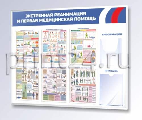 Стенд первая помощь