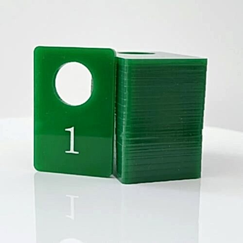 Гардеробные номерки зеленые от 1 до 100